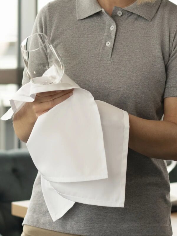 Unicoloured dish and cleaning Cloth 50 x 70 cm