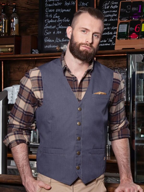 Men's Waistcoat Jeans-Style